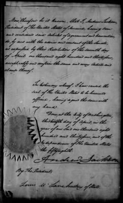 Thumbnail for Oct. 11, 1832-Dec. 17, 1834 > 182 - Cherokee Nation Dated Feb. 14, 1833 Ratified April 12, 1834.