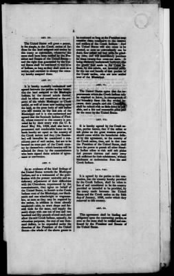 Thumbnail for Oct. 11, 1832-Dec. 17, 1834 > 182 - Cherokee Nation Dated Feb. 14, 1833 Ratified April 12, 1834.