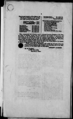 Thumbnail for Oct. 11, 1832-Dec. 17, 1834 > 182 - Cherokee Nation Dated Feb. 14, 1833 Ratified April 12, 1834.