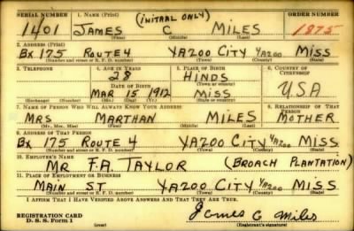 Thumbnail for James C > Miles, James C (1912)