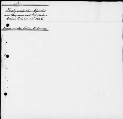 Thumbnail for Oct. 10, 1865-Apr. 7, 1866 > 342 - Apache, Cheyenne and Arapaho Tribes of Indians at the Council Ground on the Little Arkansas River in the State of Kansas, October 17, 1865.