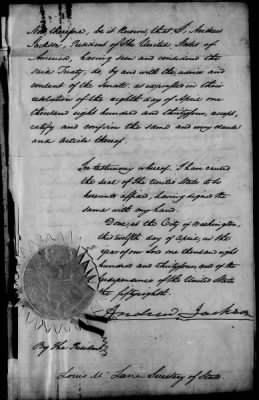 Thumbnail for Oct. 11, 1832-Dec. 17, 1834 > 185 - Seminole Concluded March 28th 1833. Ratified Apri 18th 1834.