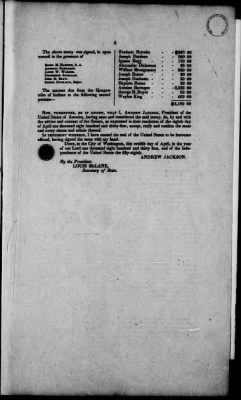 Thumbnail for Oct. 11, 1832-Dec. 17, 1834 > 185 - Seminole Concluded March 28th 1833. Ratified Apri 18th 1834.