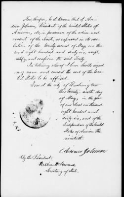 Oct. 10, 1865-Apr. 7, 1866 > 342 - Apache, Cheyenne and Arapaho Tribes of Indians at the Council Ground on the Little Arkansas River in the State of Kansas, October 17, 1865.