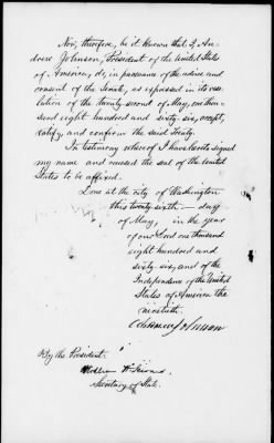 Thumbnail for Oct. 10, 1865-Apr. 7, 1866 > 343 - Comanche and Kiowa Tribes of Indians at the Council Ground on the Little Arkansas River eight miles from the mouth of said river, in the State of Kansas; October 18, 1865.