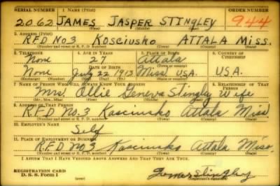 Thumbnail for James Jasper > Stingley, James Jasper (1913)