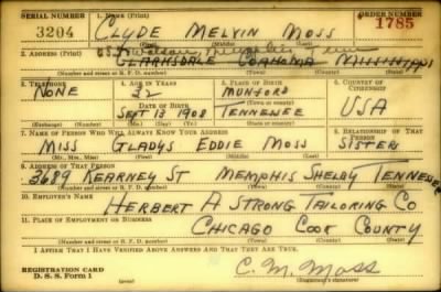 Thumbnail for Clyde Melvin > Moss, Clyde Melvin (1908)