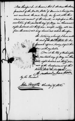 Thumbnail for July 1, 1835-Nov. 23, 1837 > 197 - Caddo at the Agency House in the Caddo Nation and State of Louisiana, and supplementary articles, July 1, 1835.