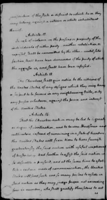 Aug. 14, 1772-Oct. 24, 1801 > 18 - Cherokee on Holston River and additional article of February 17, 1792 at Philadelphia, July 2, 1791