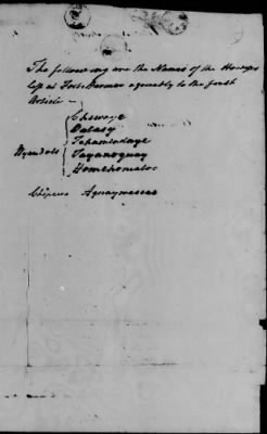 Thumbnail for Aug. 14, 1772-Oct. 24, 1801 > 15 - Wyandot, Delaware, Ottawa, etc., at Fort Harmar, January 9, 1789