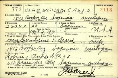 Thumbnail for John William > Creed, John William (1914)