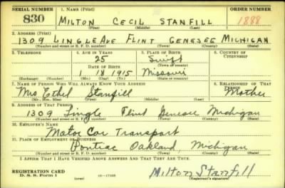 Thumbnail for Milton Cecil > Stanfill, Milton Cecil (1915)