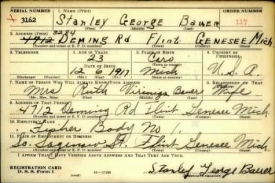 Thumbnail for Stanley George > Baur, Stanley George (1917)