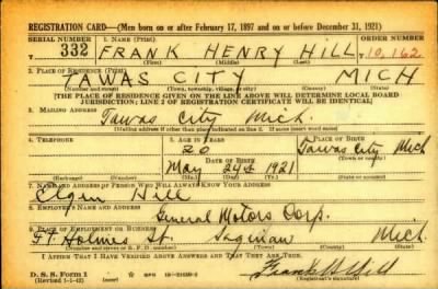 Thumbnail for Frank Henry > Hill, Frank Henry (1921)