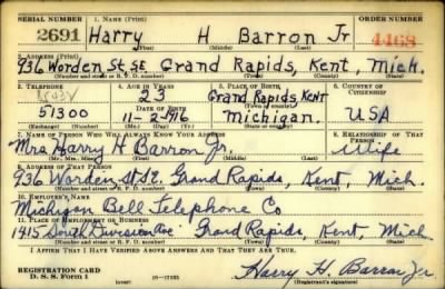 Thumbnail for Harry H > Barron, Harry H (1916)