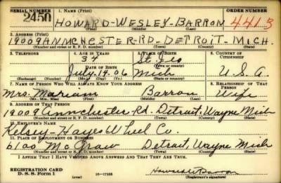 Thumbnail for Howard Wesley > Barron, Howard Wesley (1906)