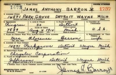 Thumbnail for James Anthony > Barron, James Anthony (1910)