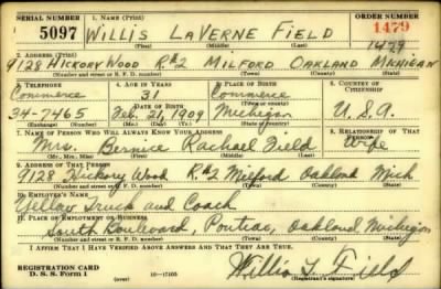 Thumbnail for Willis la Verne > Field, Willis la Verne (1909)