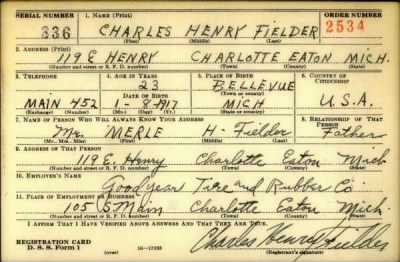 Thumbnail for Charles Henry > Fielder, Charles Henry (1917)