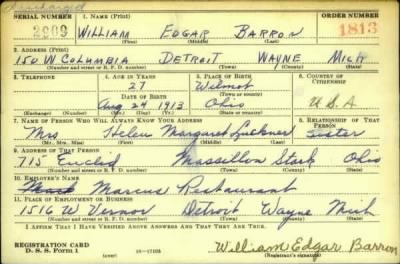 Thumbnail for William Edgar > Barron, William Edgar (1913)