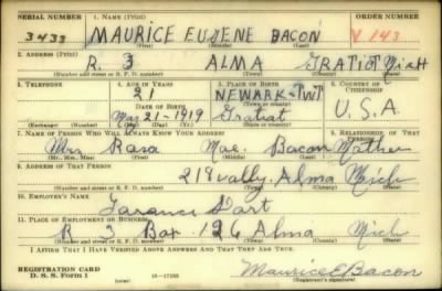 Thumbnail for Maurice Eugene > Bacon, Maurice Eugene (1919)