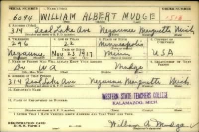 Thumbnail for William Albert > Mudge, William Albert (1917)