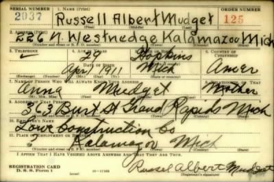 Thumbnail for Russell Albert > Mudget, Russell Albert (1911)