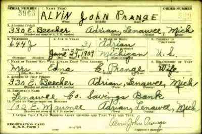 Thumbnail for Alvin John > Prange, Alvin John (1909)