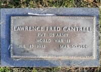 Thumbnail for Lawrence Fred Cantrell military stone.jpg