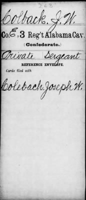 Thumbnail for Joseph W. > Coleback, Joseph W.