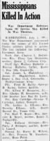 Wilcox, Harry B_Greenwood Commonwealth_MISS_Sat_01 July 1944_Pg 1.JPG