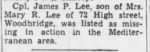 Thumbnail for Lee, James P_Cenral New Jersey Home News_New Brunswick, NJ_Wed_12 April 1944_Pg 12.JPG