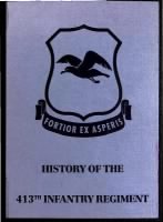 Unit History - US, 413th Infantry Regiment, 1942-1945 record example
