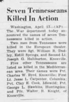 Thumbnail for The_Daily_News_Journal_Murfreesboro, TN_Thurs_13 April 1944_Pg 1.JPG