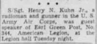 Thumbnail for Kuhn, Henry N._Marion Star_Marion, OH_Thurs_09 Dec 1943_Pg 23.JPG