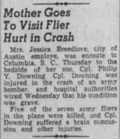 Thumbnail for Downing, Phillip Y_Austin American Statesman_TX_Thurs_06 Aug 1942_Pg 2.JPG