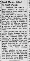 Thumbnail for McNichol, John V. DEATH 2 Altoona_Tribune_Sat__Dec_25__1943_.jpg