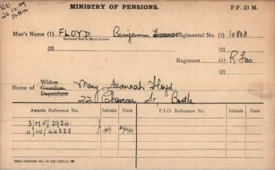 Thumbnail for 070/0328/FLO-FOL, Floyd A-Foley M > Floyd, Benjamin (10803)