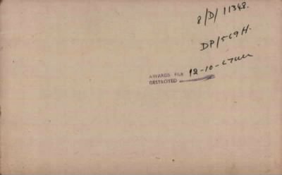 Thumbnail for 095/0424/HAW-HAW, Hawker HV-Hawkins F > Hawker, Joseph George (51670)