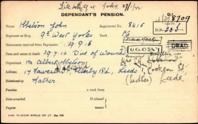 Thumbnail for 105/0483/HYL-ILO, Hyland A-Ilott W > Ibbetson, John (8415)