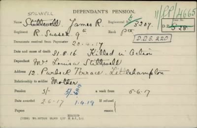 Thumbnail for 175/0889/STE-STO, Stewart Wm-Stobs W > Stilwell, James R (D/3207)