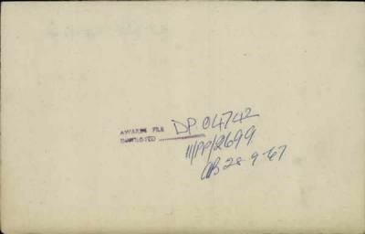 Thumbnail for 186/0981/WAT-WAX, Watts CA-Waxman M > Watts, Harry Ralph (J10793)