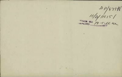 Thumbnail for 186/0981/WAT-WAX, Watts CA-Waxman M > Watts, Harry Wm (56784)