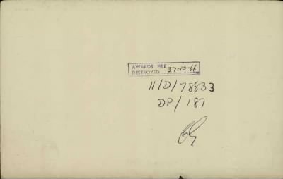 Thumbnail for 186/0981/WAT-WAX, Watts CA-Waxman M > Watts, Herbert Wallace (11500)