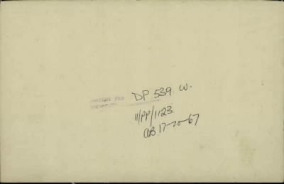 Thumbnail for 186/0981/WAT-WAX, Watts CA-Waxman M > Watts, Hubert William Cordes (60005)