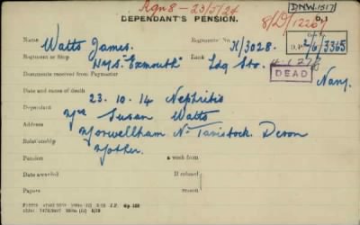 Thumbnail for 186/0981/WAT-WAX, Watts CA-Waxman M > Watts, James (H/3028)