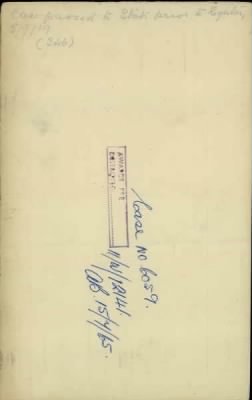 Thumbnail for 186/0981/WAT-WAX, Watts CA-Waxman M > Watts, Charles Frederick (SH/090184)