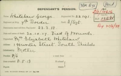 Thumbnail for 189/1000/WHI-WHI, Whitehouse J-Whiting D > Whitelaw, George (22191)