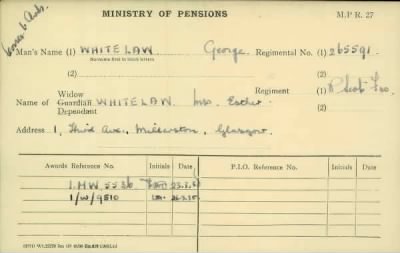 Thumbnail for 189/1000/WHI-WHI, Whitehouse J-Whiting D > Whitelaw, George (265591)