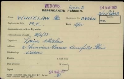 Thumbnail for 189/1000/WHI-WHI, Whitehouse J-Whiting D > Whitelaw, Peter (58265)